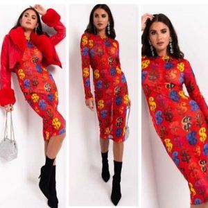 Cash Money Mesh Dress